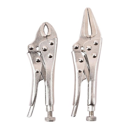 4-3/4 In. Carbon Steel Two Piece Locking Pliers Set